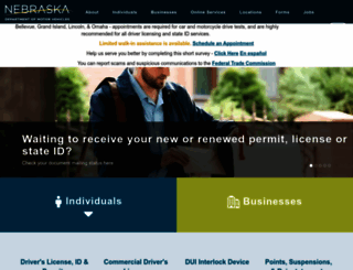 dmv.nebraska.gov screenshot