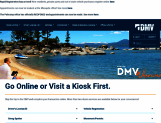 dmv.nv.gov screenshot