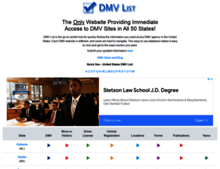 dmvlist.com screenshot