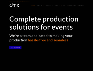 dmxproductions.co.uk screenshot