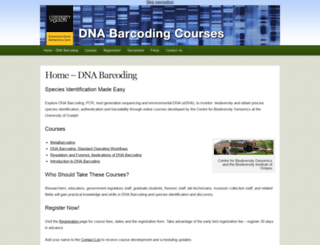 dnabarcodingcourses.com screenshot