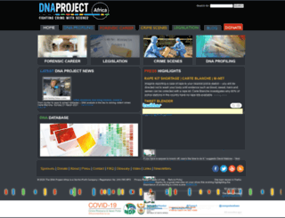 dnaproject.co.za screenshot