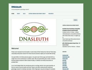 dnasleuth.wordpress.com screenshot