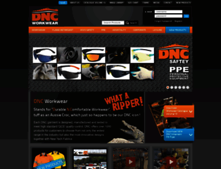 dncworkwear.com.au screenshot
