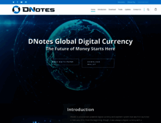 dnotescoin.com screenshot