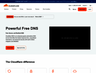 dns.cloudflare.com screenshot