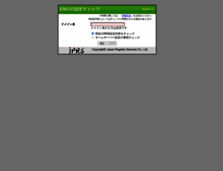 dnscheck.jp screenshot