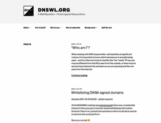 dnswl.org screenshot