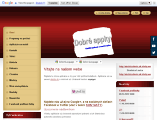 dobre-appky.webnode.sk screenshot