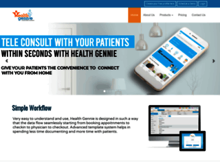 doc.healthgennie.com screenshot