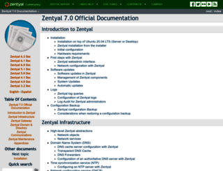 doc.zentyal.org screenshot