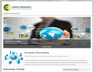 docenciauniversitaria.carpetapedagogica.com screenshot