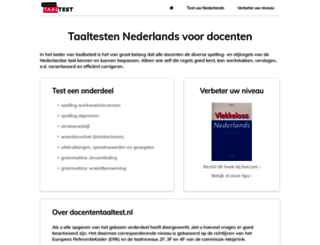 docententaaltest.nl screenshot