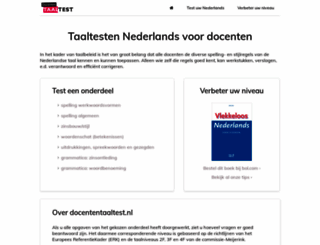 docententaaltest.nl screenshot