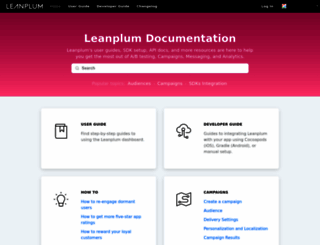 docs.leanplum.com screenshot
