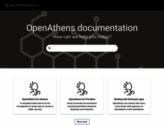 docs.openathens.net screenshot