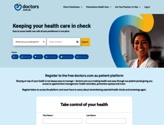 doctors.com.au screenshot