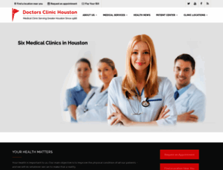 doctorsclinichouston.com screenshot