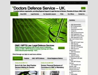 doctorsdefenceservice.com screenshot
