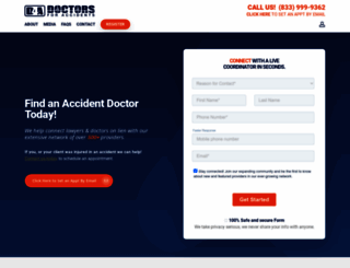 doctorsforaccidents.com screenshot