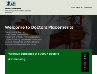 doctorsplacements.com screenshot