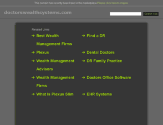 doctorswealthsystems.com screenshot