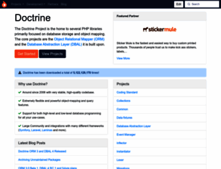 doctrine-project.org screenshot