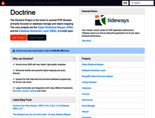 doctrine-project.org screenshot