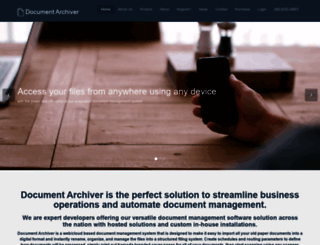 documentarchiver.com screenshot