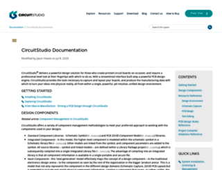 documentation.circuitstudio.com screenshot