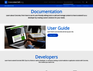 documentation.concrete5.org screenshot