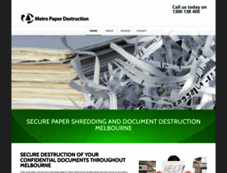 documentdestruction.net.au screenshot