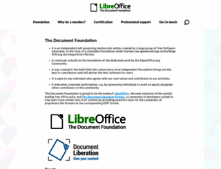 documentfoundation.org screenshot