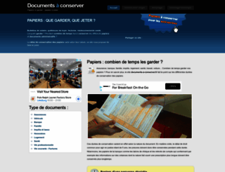 documents-a-conserver.fr screenshot