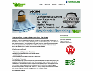 documentshred.com.au screenshot