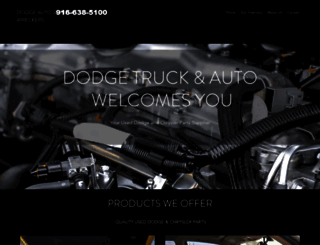 dodgeautoandtruckwreckers.com screenshot