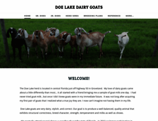 doelakedairygoats.com screenshot