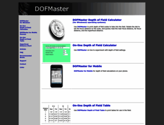 dofmaster.com screenshot
