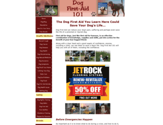 dog-first-aid-101.com screenshot