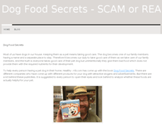 dog-food-secrets.webs.com screenshot