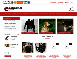 dog-muzzles-store.ca screenshot
