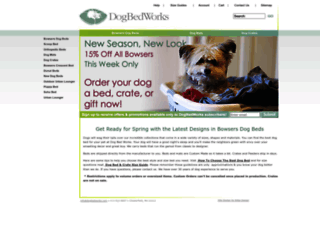dogbedworks.com screenshot