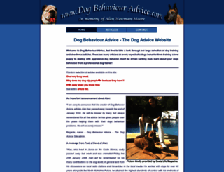 dogbehaviouradvice.com screenshot