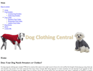 dogclothingcentral.com screenshot