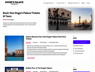 doge-palace-tickets.com screenshot
