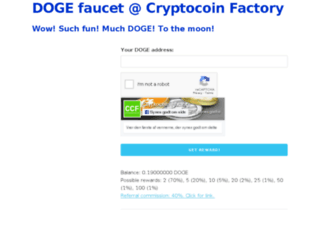 doge.cryptocoinfactory.com screenshot