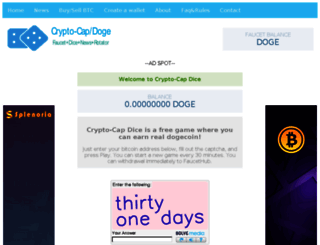 dogecoin.crypto-cap.com screenshot