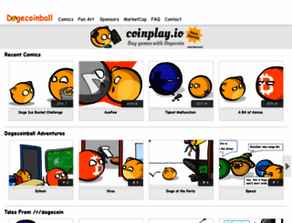 dogecoinball.com screenshot