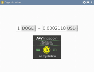 dogecoinvalue.com screenshot