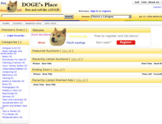 dogesplace.com screenshot